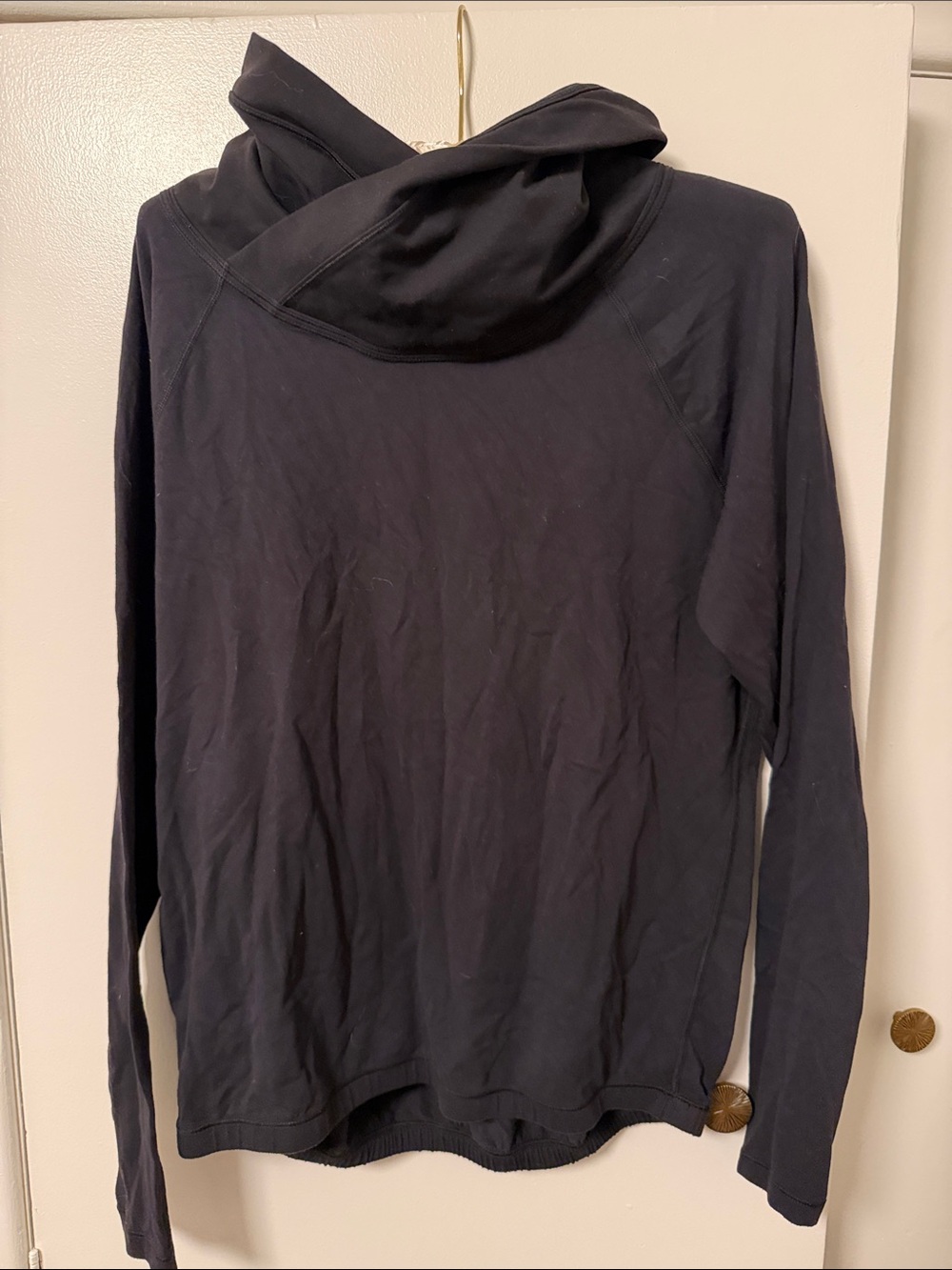 lululemon athletica Black Women's Crewneck with Cowl Detail